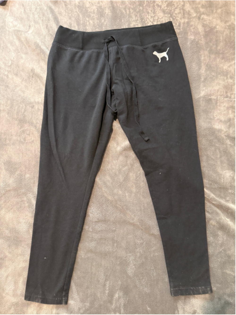 Women's Victoria's Secret PINK Black Leggings Size L